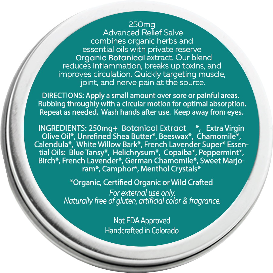 Nana's Rub Advanced Relief Recovery Salve | Organic Herbs + Essential oils