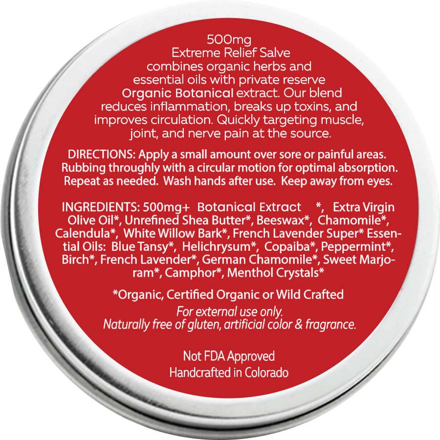 Nana's Rub Extreme Relief Recovery Salve | Organic Herbs + Essential oils