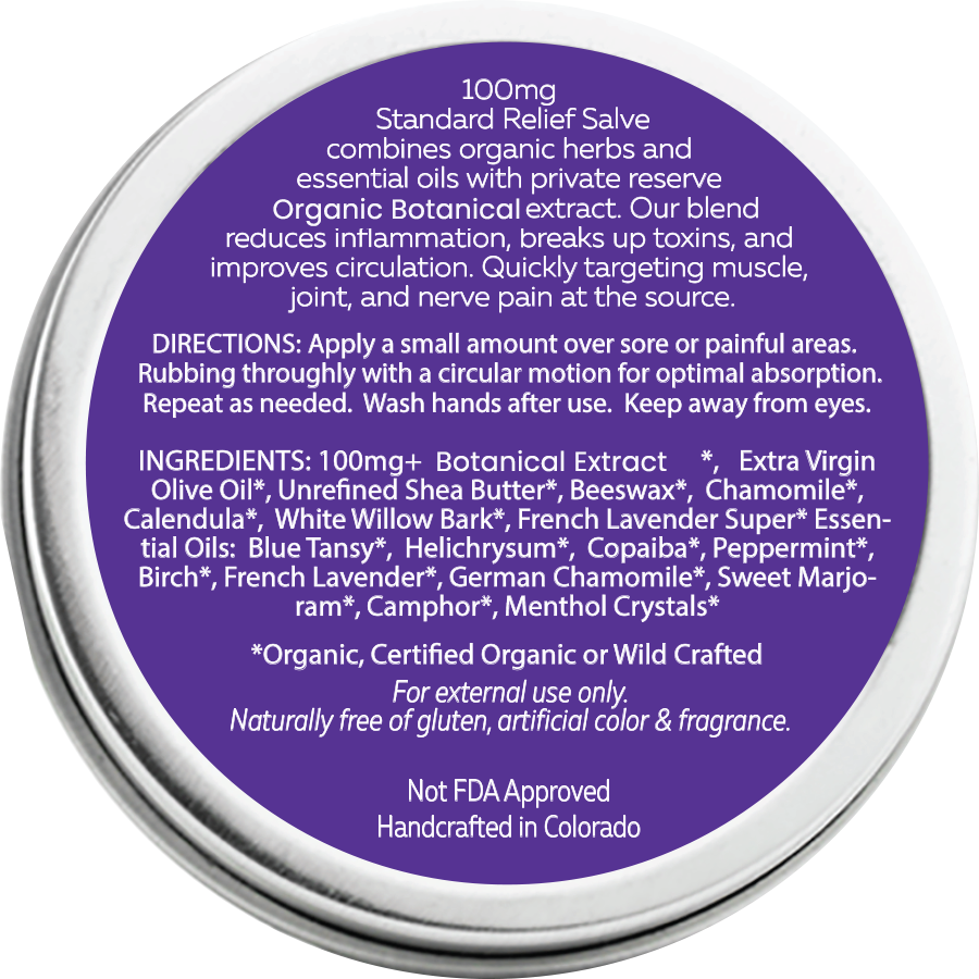 Nana's Rub Standard Relief Recovery Salve | Organic Herbs + Essential oils