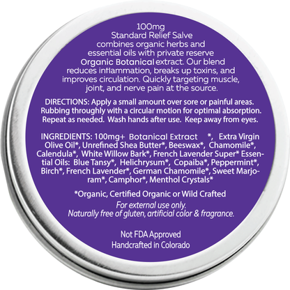Nana's Rub Standard Relief Recovery Salve | Organic Herbs + Essential oils