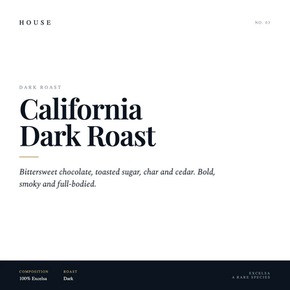 Coffee | Excelsa Bean | California Dark Roast